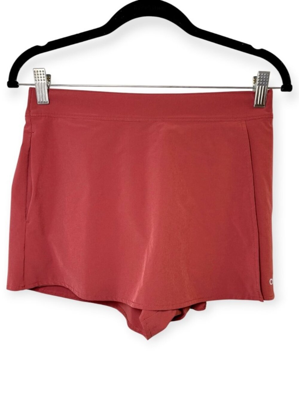 Alo Yoga Mars Clay Red Clubhouse High-Rise Athletic Skort Size Small